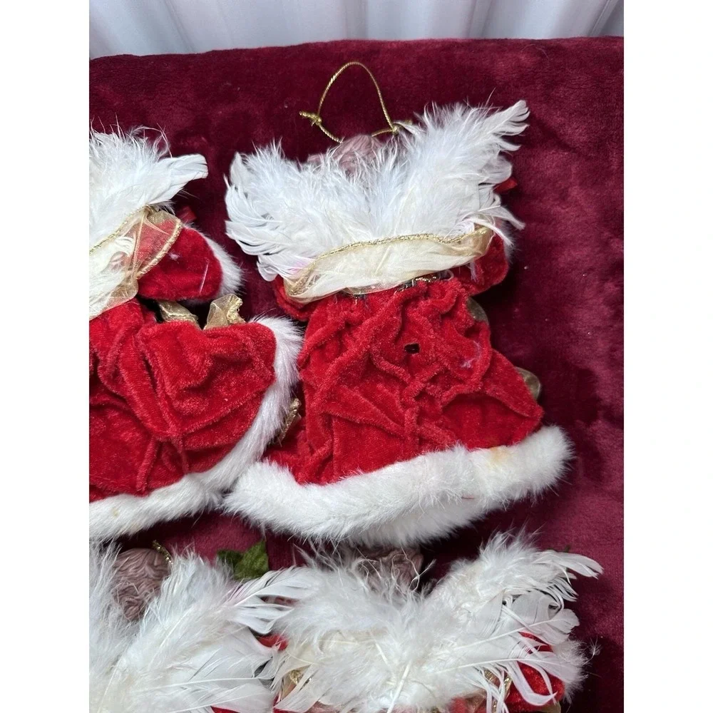 Lot Of 4 Vintage Angel Christmas Ornament
